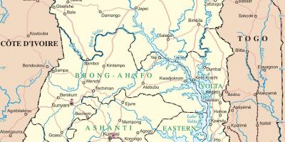 A map of ghana