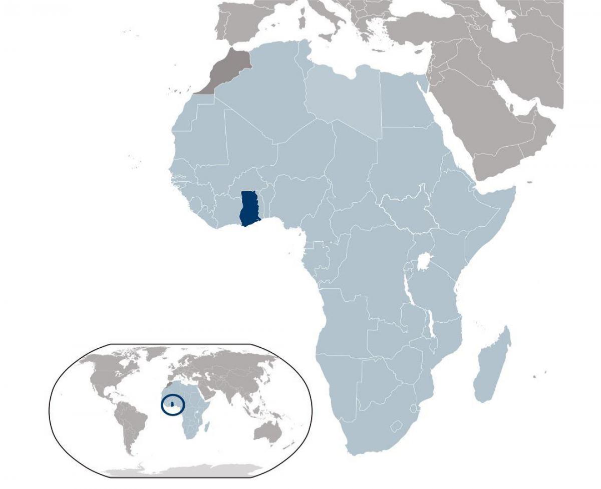 Map of ghana location