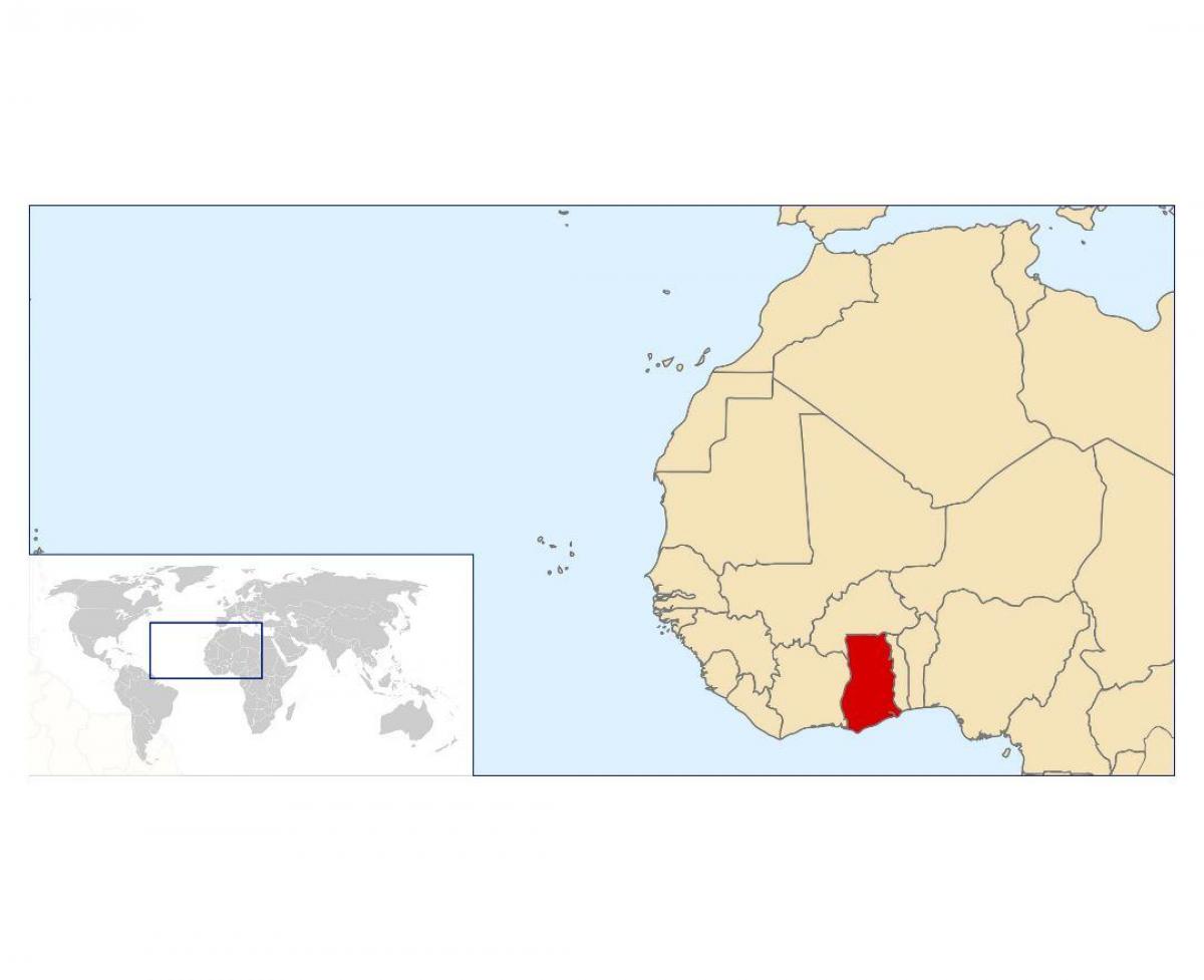 ghana location on world map