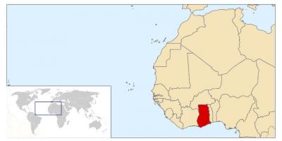 Ghana location on world map